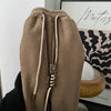 Velvet Casual Trousers for Women High Waist Drawstring Cuffed Harem Long Pants