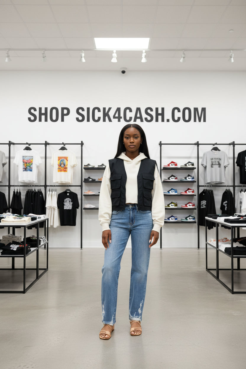 Light blue jeans with tie-dye accents on a white background