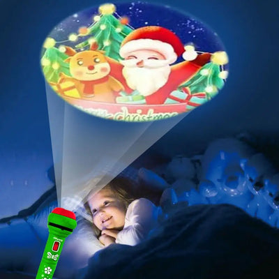 Christmas Projection Flashlight Toy – Luminous Holiday Light for Kids & Festive Fun