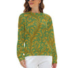 Raglan round neck sweater