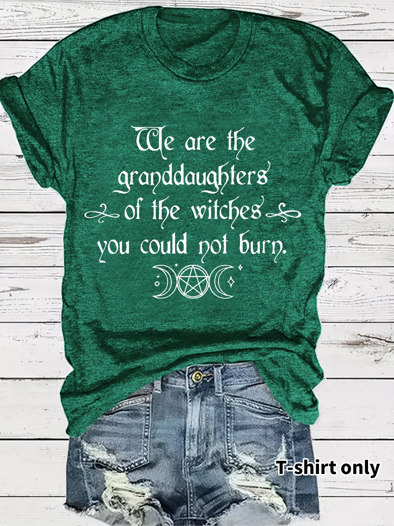 Moon Letter Printed T-Shirt