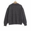 Heavy Embroidered Round Neck Knitted Sweater