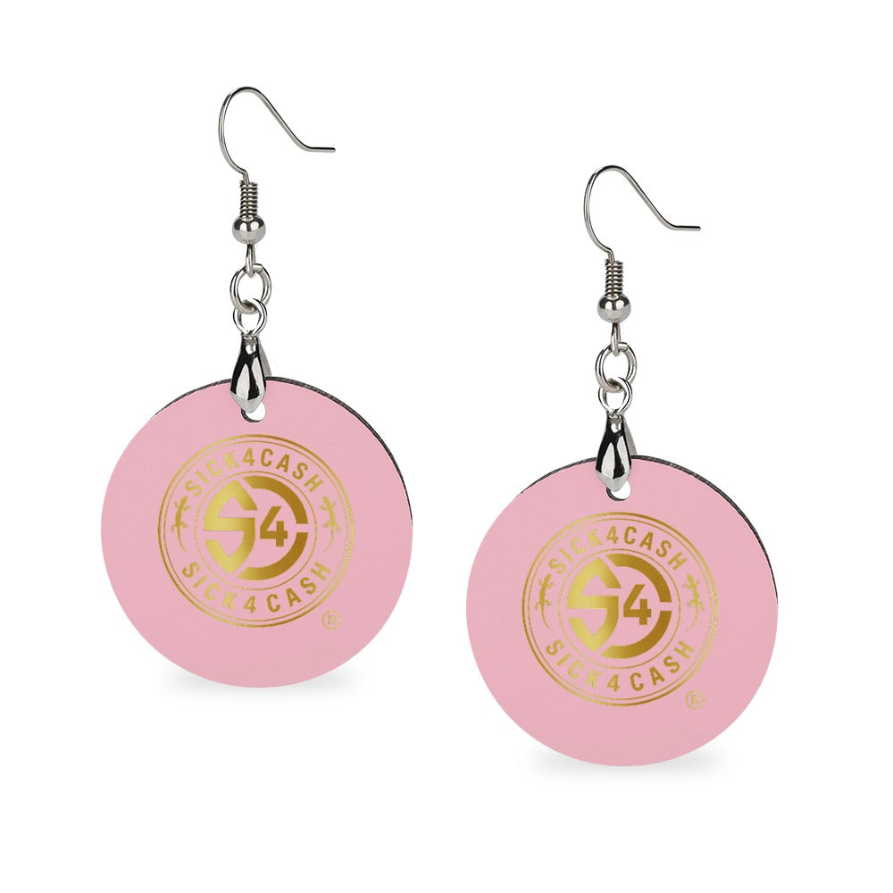 S4C Wooden earrings pendant