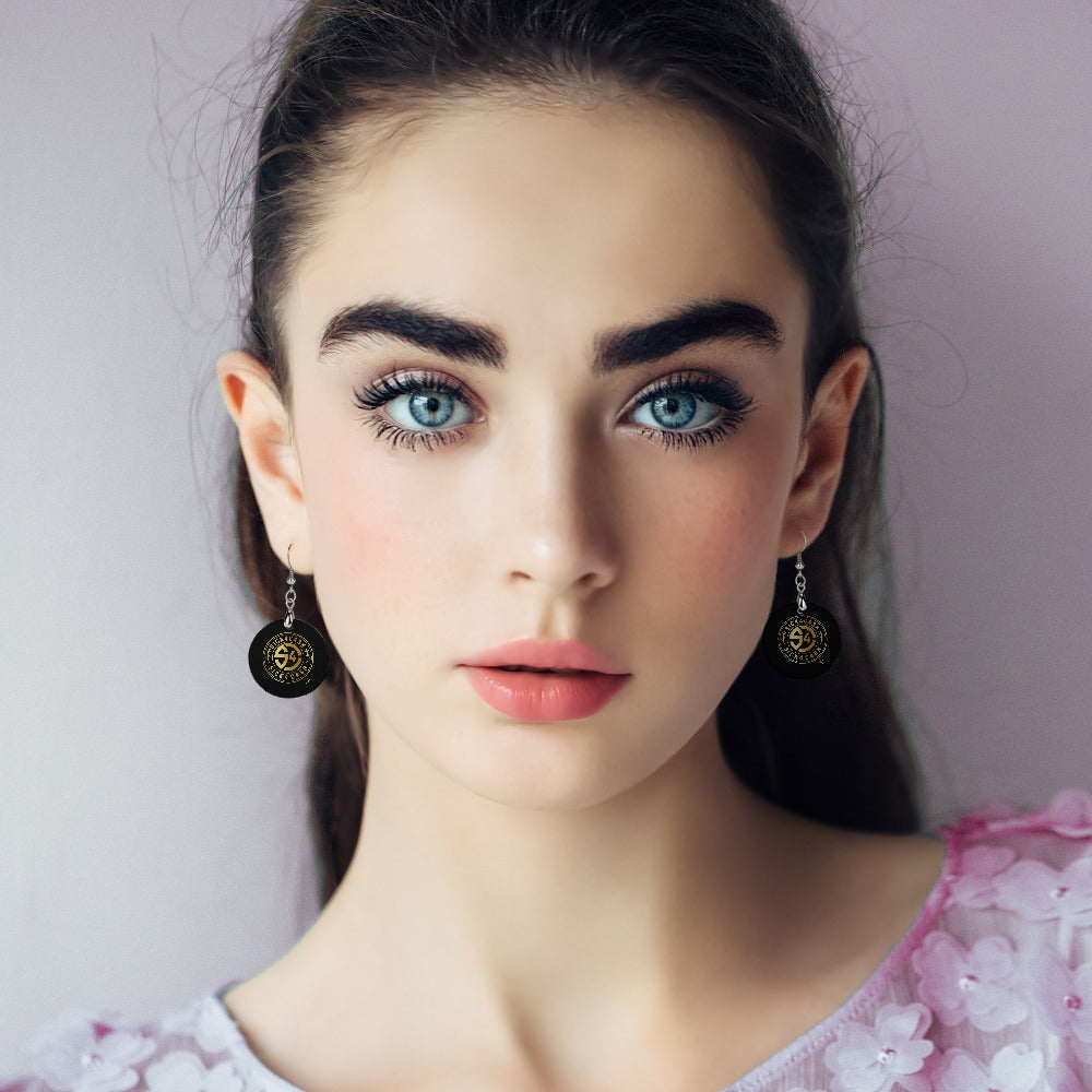 S4C Wooden earrings pendant