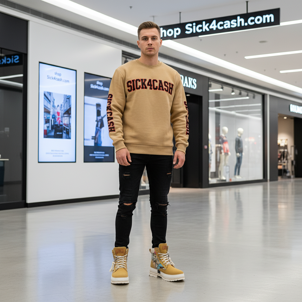 Brown boots with bear on the side designer