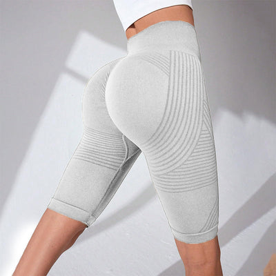 S4C Seamless Butt-Lifting Fitness Pants with Tummy Control and High Waist Peach Bottom Yoga Shorts