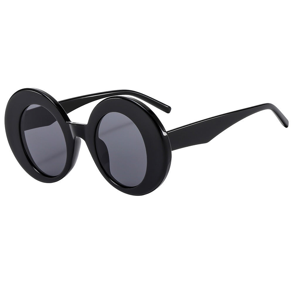 New Fashion Large Frame Round Sunglasses for Men and Women