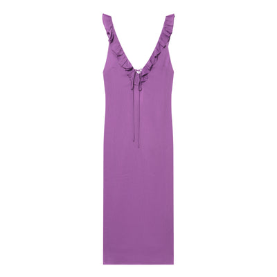 Ruffle women's dress with ruffled edges for summer