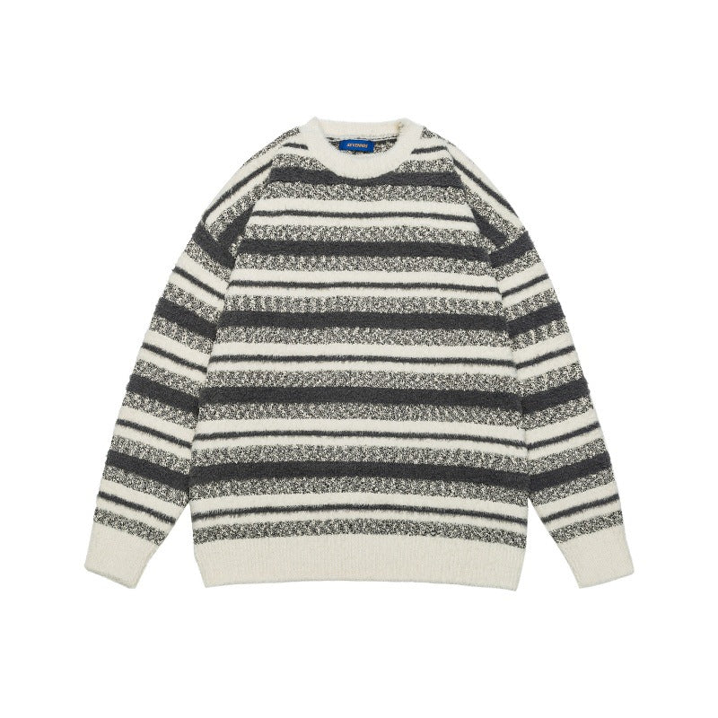 Striped Mohair Unisex Sweater