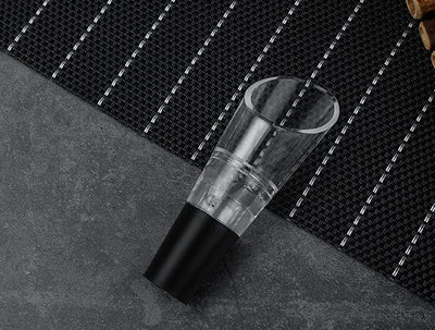 Magic Wine Aerator Pourer – Air Intake Decanter Spout with Filter & Stopper