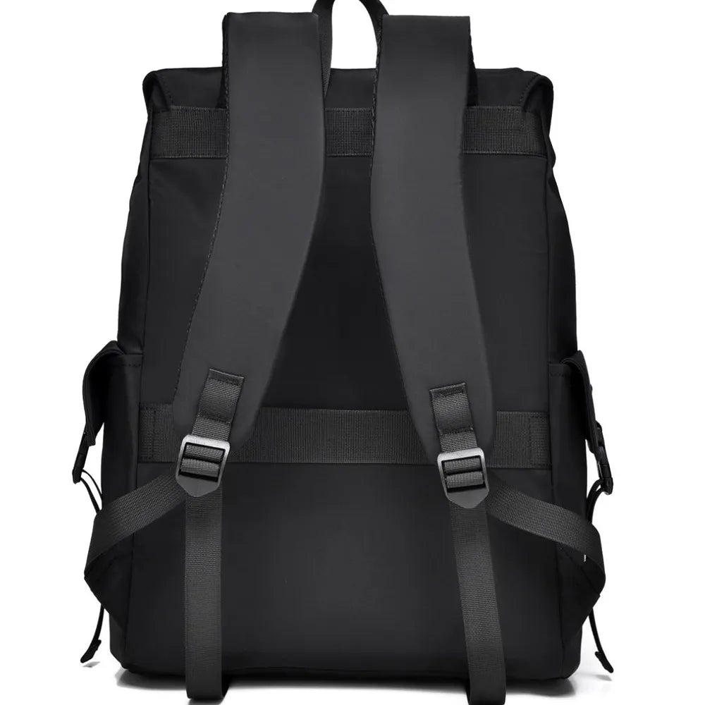 PU Leather Multi-Pockets Adjustable Strap Backpack