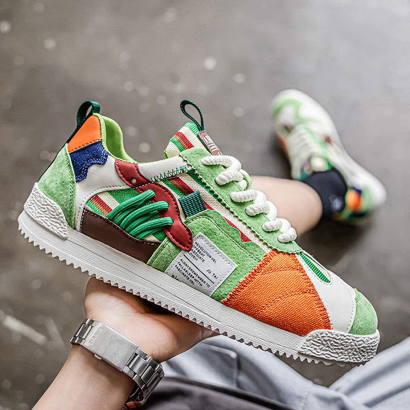 Thin Multi-Dopamine Agan Sneakers – Men's Breathable Mesh, Fashion-Forward Versatile Sports Shoes