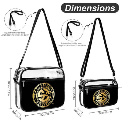 🦎 Lizard Transparent Satchel Set – Two Piece (New Arrival)