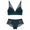 Jacquard Lace Wireless Push-Up Bra Set – Soft, Sculpted, and Seriously Sexy