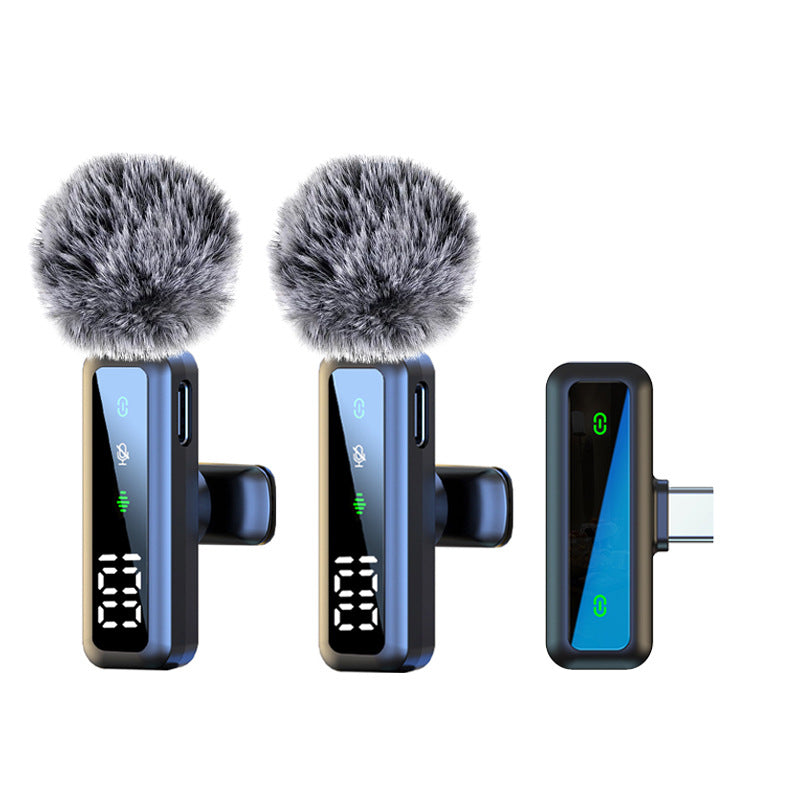 Wireless Lapel Microphone – Compact Noise-Reducing Mic for Outdoor Streaming, Video Calls & Content Creation