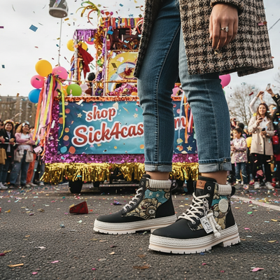 Men's Winter High-Top Martin Boots – Plush Lined Workwear & Motorcycle Boots