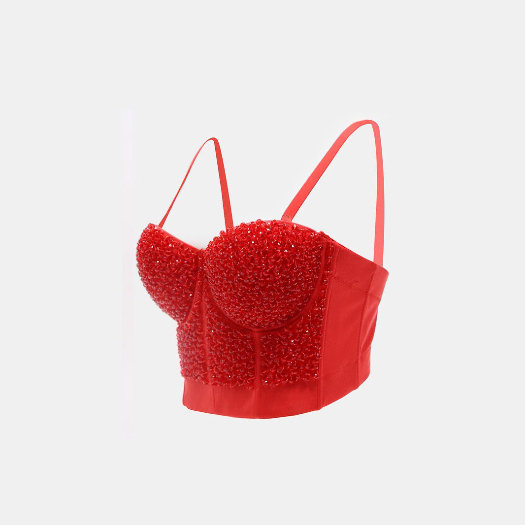 Women Beading and Rhinestone Bra -– Sparkle with No Apologies