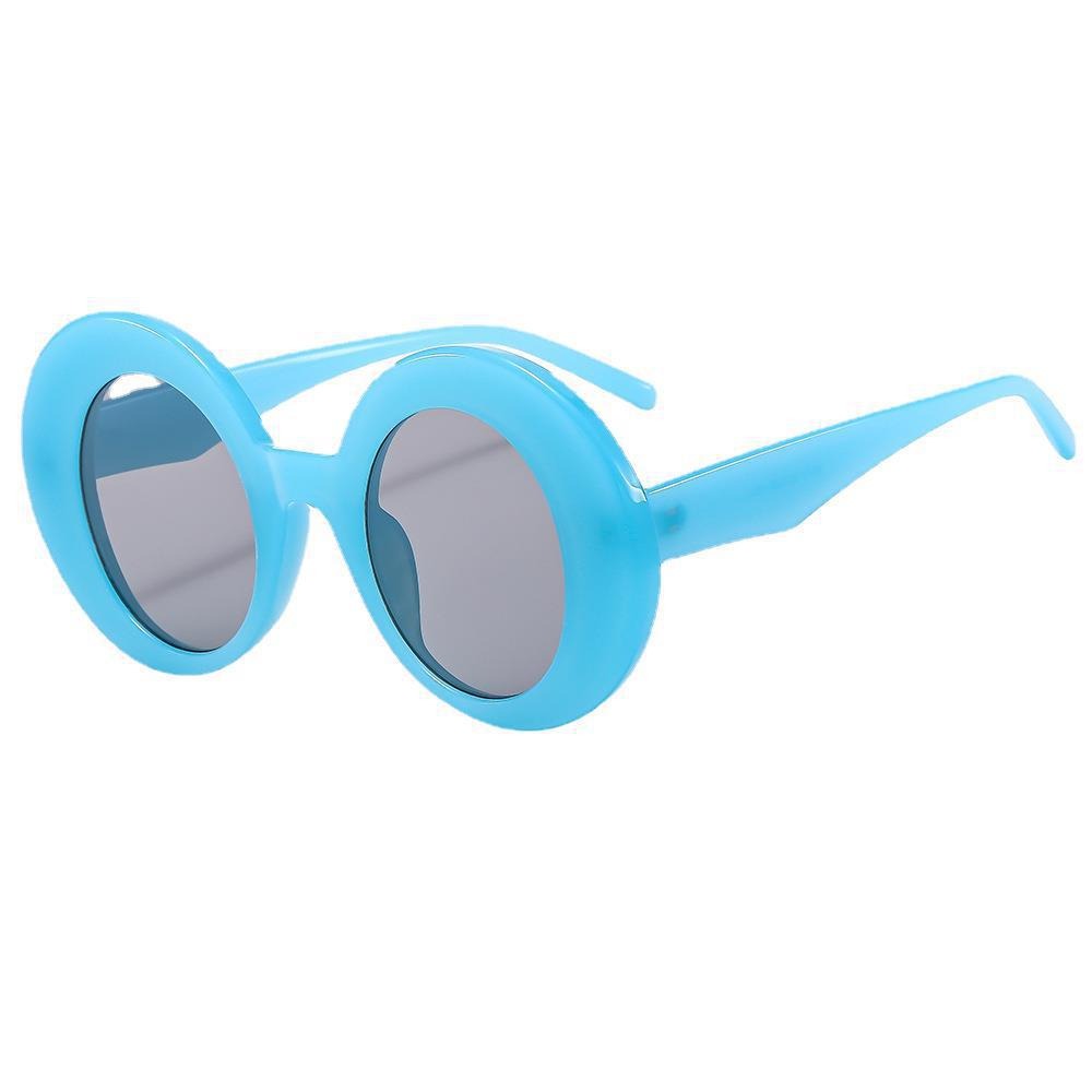 New Fashion Large Frame Round Sunglasses for Men and Women