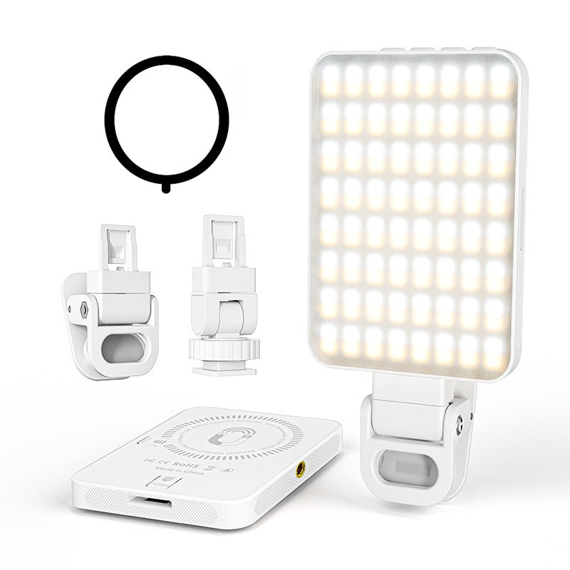 Magnetic LED Fill Light – Pocket-Sized Lighting for Video Calls, Photography & Live Broadcasts