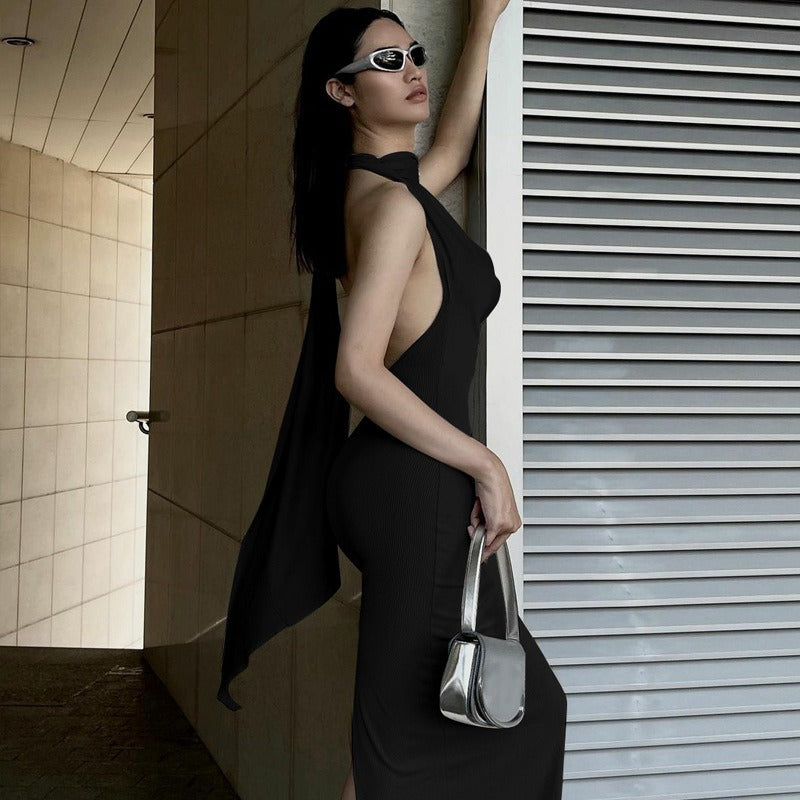 Women Sleeveless Slim Bodycon Evening Dress – Chic, Sculpted, Unforgettable