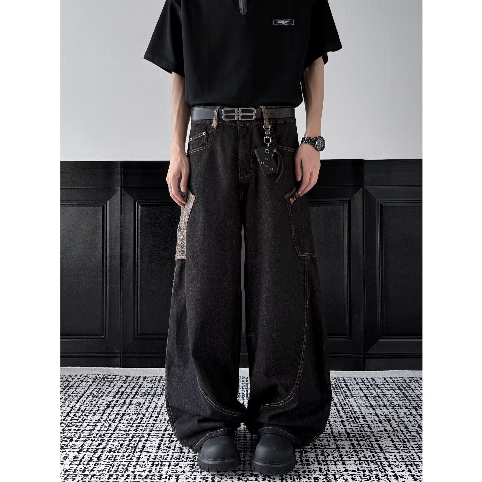 Men’s Black Denim Pants – Sleek, Rugged, Always On Point