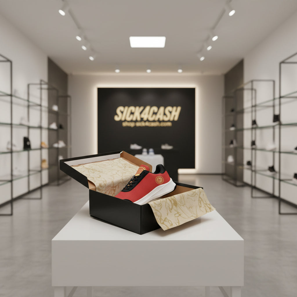 Red designer shoes with white bottoms