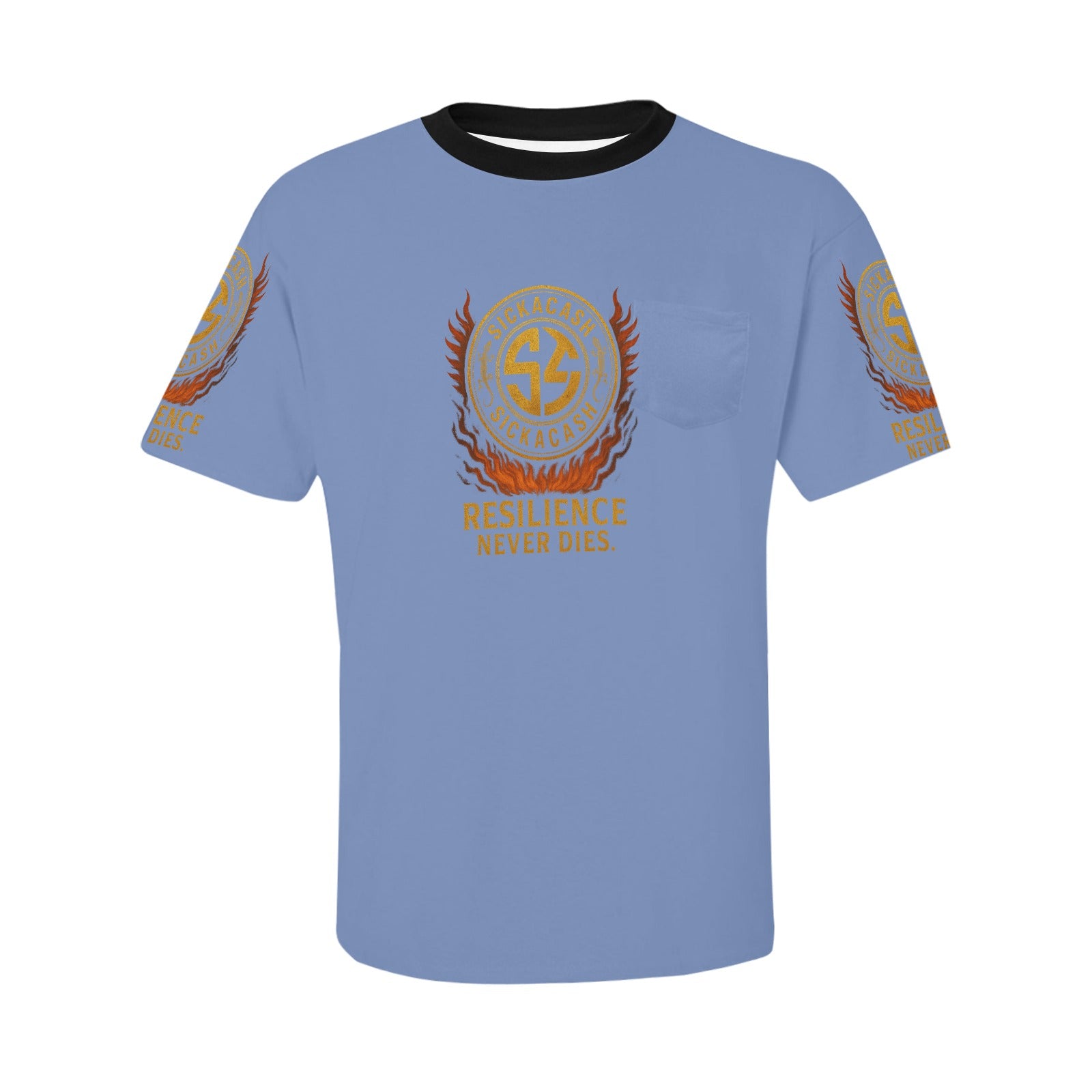 Men's All Over Print Patch Pocket T-shirt (Model T56)