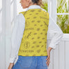 Women's Long Sleeve Button Knit Vest