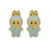 Drip oil colored cute cartoon character personality simple and versatile ear studs earrings