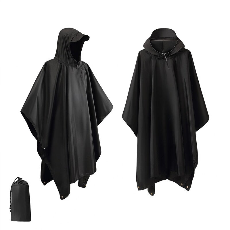 Unisex Waterproof Hooded Rain Coat/Poncho – Lightweight Outdoor Shell for Hiking, Fishing & Climbing