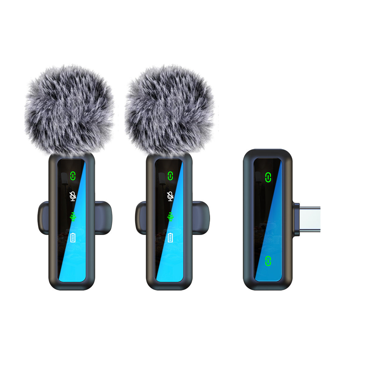 Wireless Lapel Microphone – Compact Noise-Reducing Mic for Outdoor Streaming, Video Calls & Content Creation