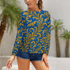 Raglan round neck sweater