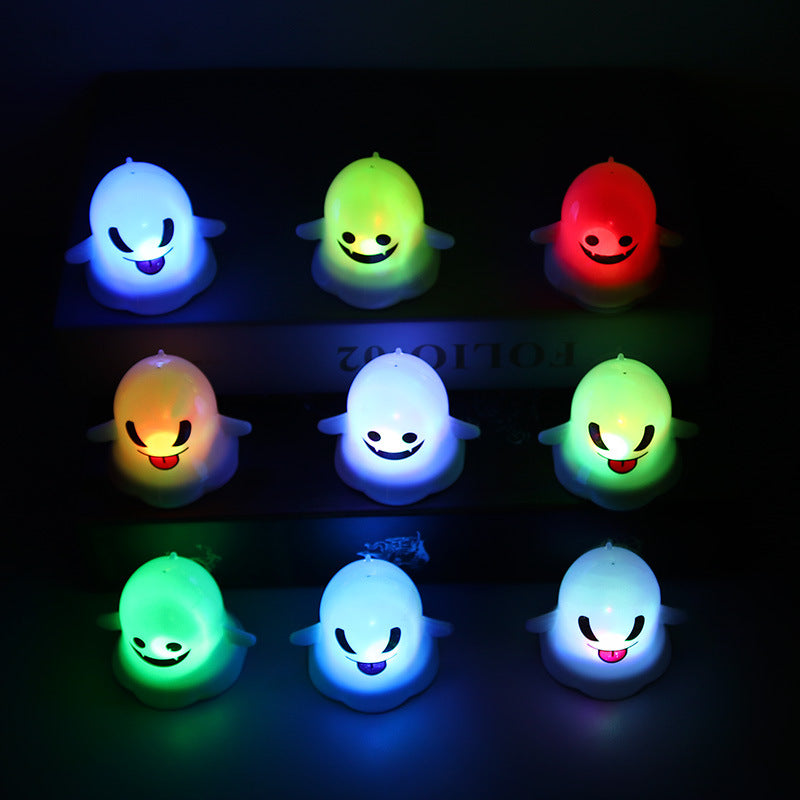 Halloween Decoration Ghost Lights Cute Expression LED Candle Lights Venue Layout Props Night Light Pumpkin Lantern
