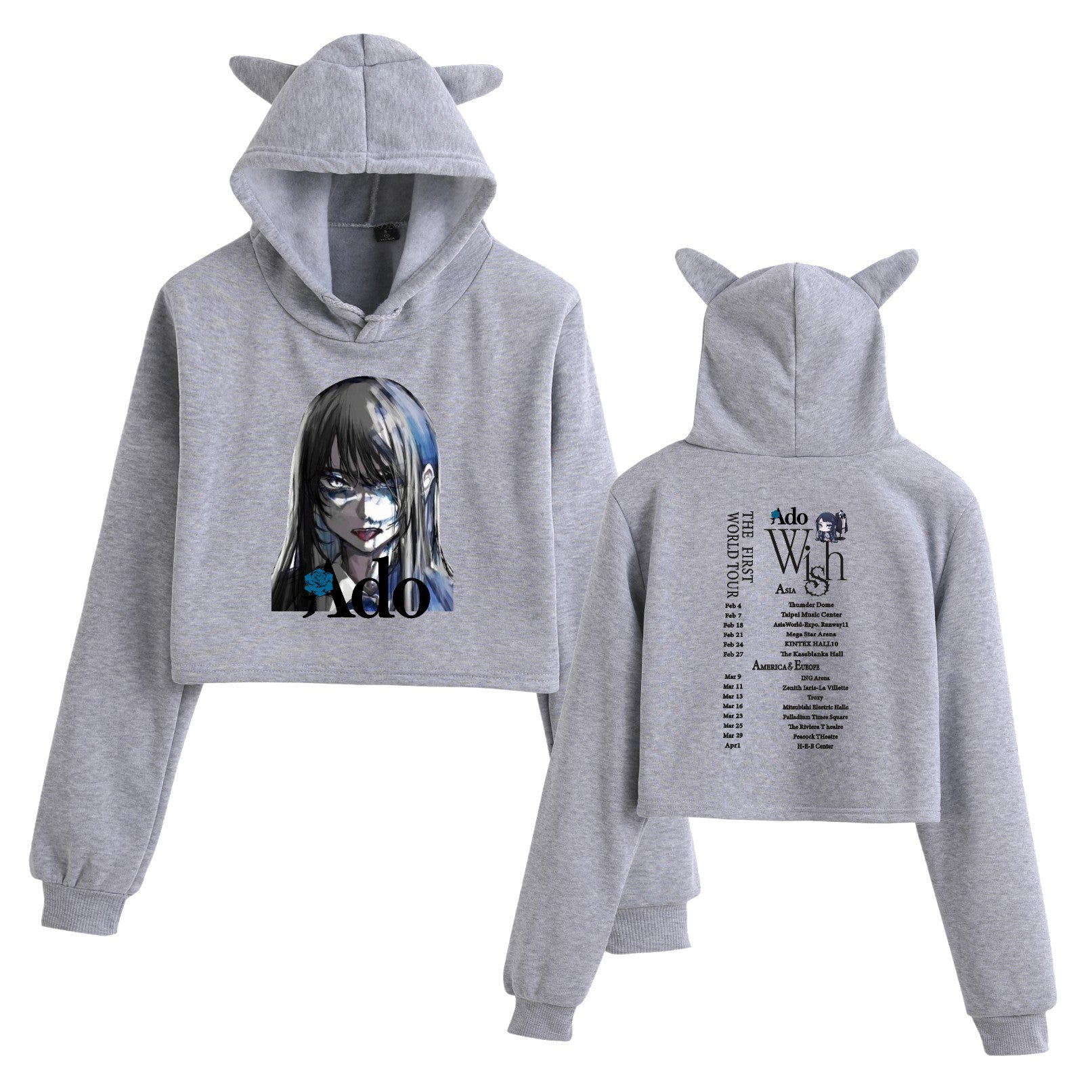 Ado Wish Tour T-shirt Japan Singer Print T-shirt