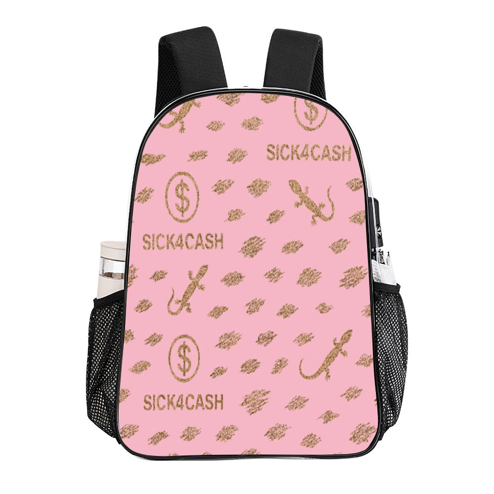 Sick 4 Cash Monogram Transparent Bag 17" — New Drop. No Secrets. All Hustle.