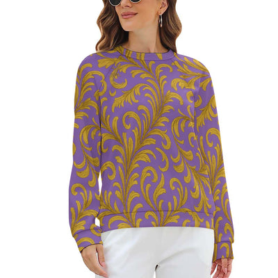 Raglan round neck sweater