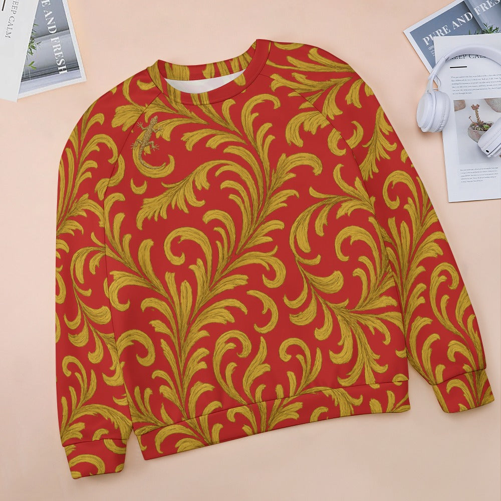 Raglan round neck sweater