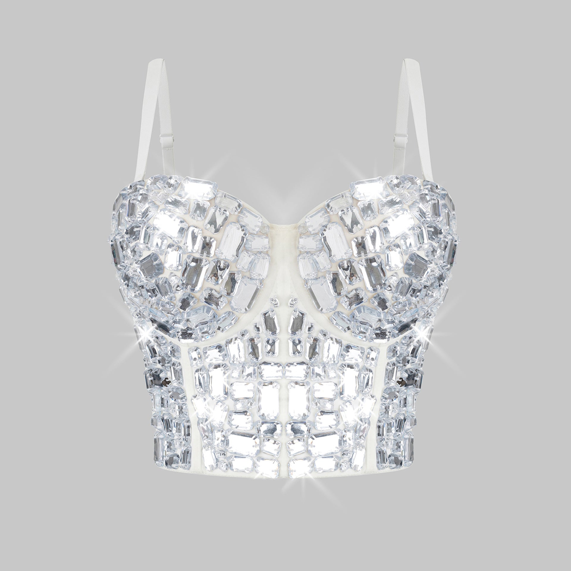 Strapless Bra with Heavy Handmade Sequins & Beads  Glamour That Stays Put