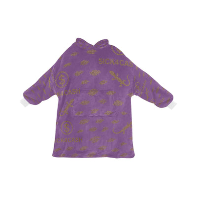 Hoodie over size purple