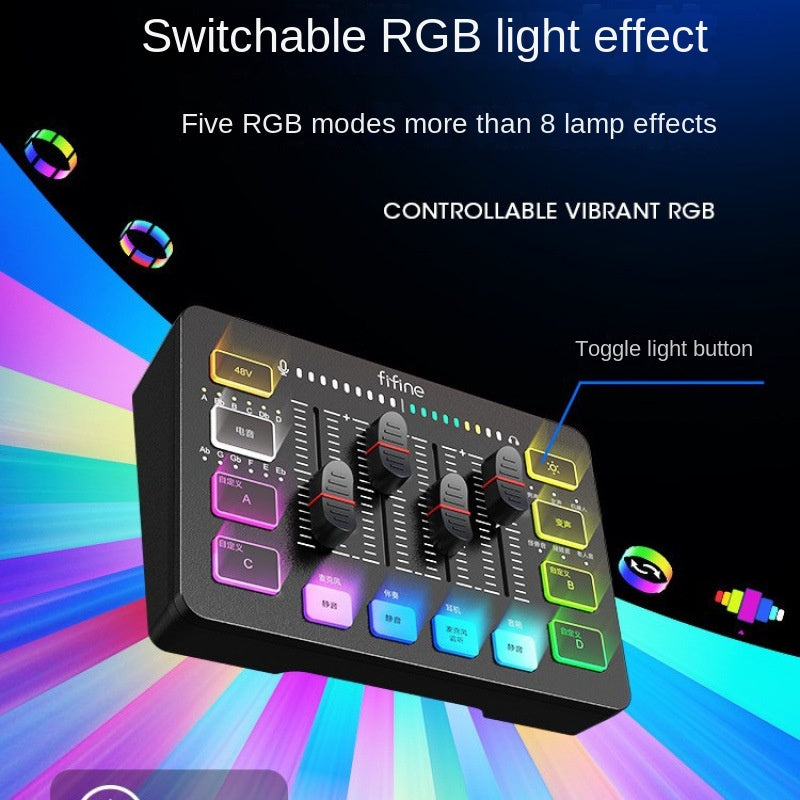 Fifine SC3 Streaming Kit – USB Sound Card + Microphone Full Set for Gaming, Karaoke & Desktop Recording