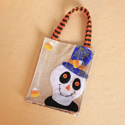 Halloween Carrier Bag Pumpkin Ghost Pattern Bag Candy Gift Holder Shopping Bags