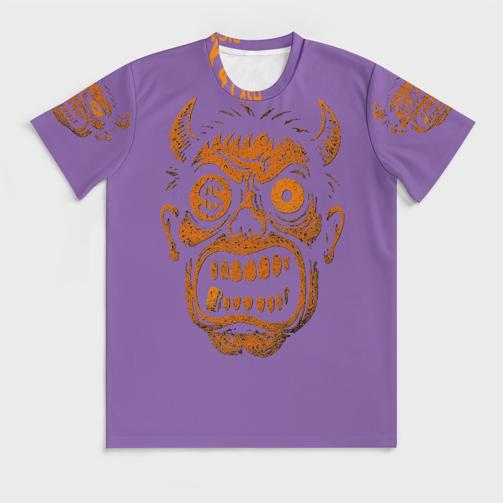 Ice Silk All-Over Print T-Shirt – Streetwear Tee for Cool Comfort