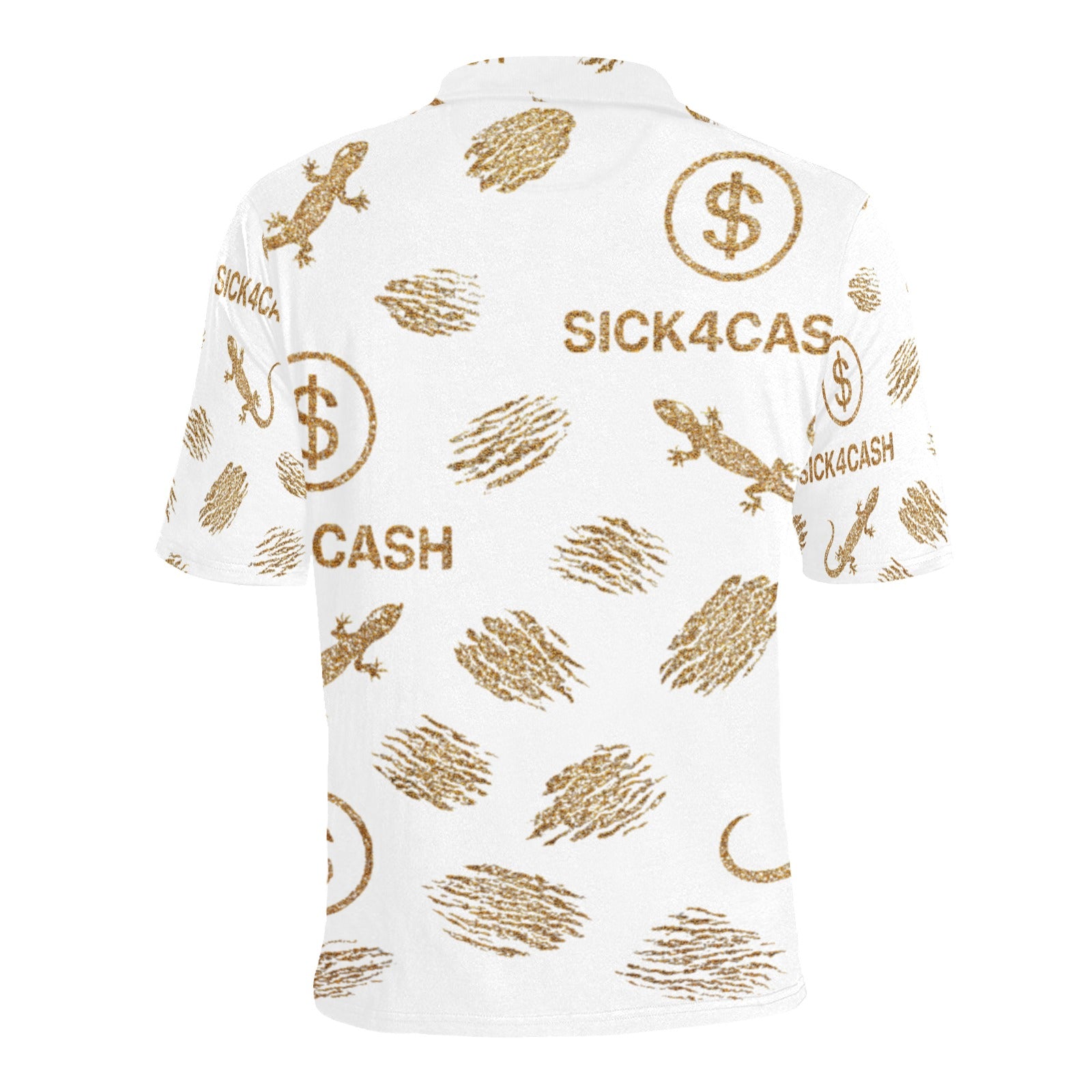 Men's All Over Print Polo Shirt (T55)