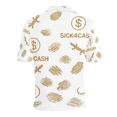 Men's All Over Print Polo Shirt (T55)