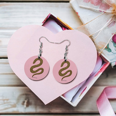 S4C Wooden earrings pendant