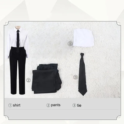 Makima Cosplay Costume Wig Women Men Trench Coat Jacket Black Suit Uniform Halloween Carnival Party Anime Outfits