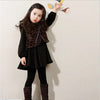 S4C Winter Girls Dress Thicken Girls Warm Cotton A letter Dress Kids Cute Style Comfortable material big Peplum with Dress GA