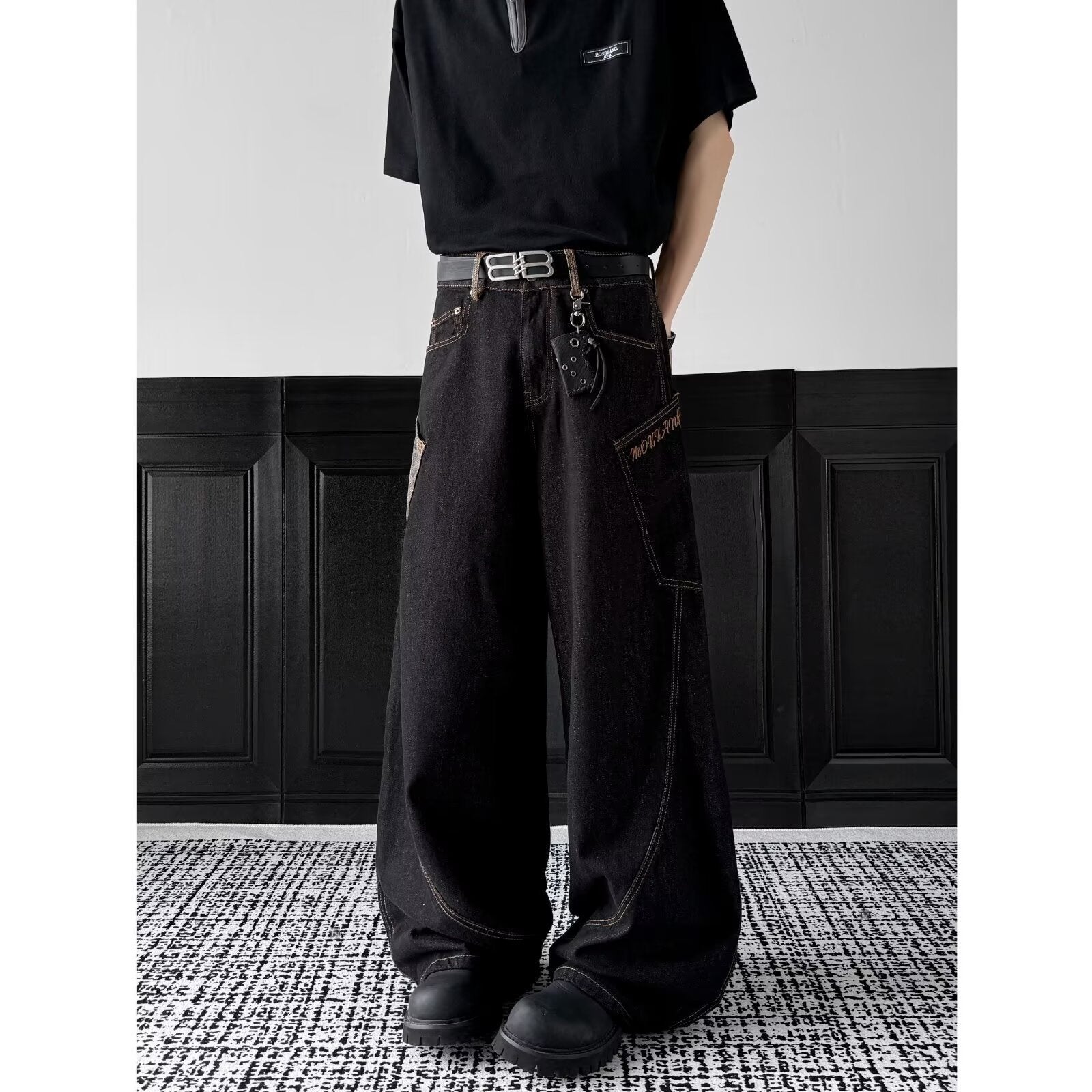 Men’s Black Denim Pants – Sleek, Rugged, Always On Point