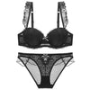 3/4 Cup Push-Up Bra & See-Through Panty Set – Summer Confidence, All-In-One