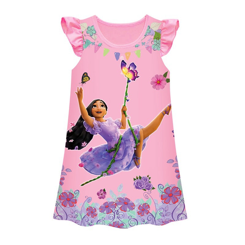 Girls’ Magic Full House Encanto Pajama Dress – Dream in Color